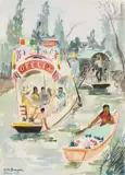 Mexico by Yves Brayer, Aquarelle sur papier, sold May 2025
