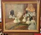 Les petits rats de l'opéra by Jean Louis Marcel Cosson, Huile sur toile d'origine, sold May 2025