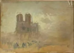 Notre Dame de Paris by André Barbier, Huile sur toile, sold Apr 2025