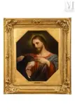 Le Christ couronnant d'épines la reine Marie-Amélie (1857) by Ary Scheffer, Huile sur toile, sold Apr 2025