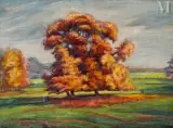 Parc d'Allonville, près d'Amiens by Jean Misceslas Peské, Huile sur toile, sold Apr 2025