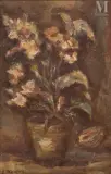 Bouquet by Leon Weissberg, Huile sur toile, sold Apr 2025