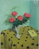 Hommage à Matisse, n°312 by Georges Delhomme, Huile sur toile, sold Apr 2025