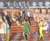 Le jazz ou "le dancing by Georges Delhomme, 1925, Gouache, sold Apr 2025