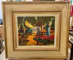 Erfoud by Pierre Boudet, Huile sur isorel, sold Apr 2025
