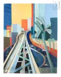 Le palmier by Jacqueline Verdet, Huile sur toile, sold Apr 2025