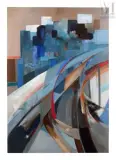 Mouvements by Jacqueline Verdet, Huile sur toile, sold Apr 2025