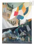 Ruelle du Sud by Jacqueline Verdet, Huile sur toile, sold Apr 2025