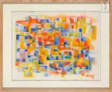 Sans titre by Jean René Bazaine, 1949, Aquarelle sur papier, sold Apr 2025