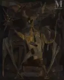 Sans titre by Jean Bertholle, 1953, Huile sur toile, sold Apr 2025