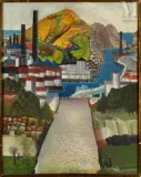 La route du port by Aristide Caillaud, 1959, Huile sur toile, sold Apr 2025