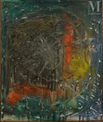 Sans titre by Thanos Tsingos, 1953, Huile sur toile, sold Apr 2025