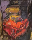Peinture by Philippe Hosiasson, 1958, Huile sur toile, sold Apr 2025