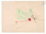 Sans titre, circa 1953 by Henri Michaux, Aquarelle et encre de chine à la plume sur papier, sold Apr 2025