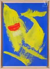 Sans titre by Gérard Ernest Schneider, 1973, Gouache sur papier, sold Apr 2025