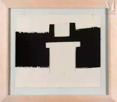 Homenaje a JM Barandiaran I by Eduardo Chillida, 1994, Sérigraphie sur trois feuilles assemblées, épreuve, sold Apr 2025
