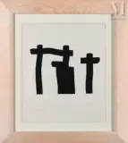 El buen ladron by Eduardo Chillida, 1994, Sérigraphie et relief, épreuve, sold Apr 2025