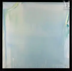 Coulé vert pâle de Loire by Olivier Debré, 1993, Huile sur toile, sold Apr 2025