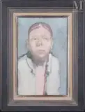 Tête de vieille femme by Jean Rustin, 1987, Huile sur toile, sold Apr 2025