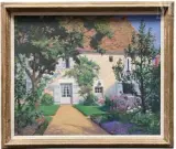 Jardin au printemps à Auffargis by Étienne Auguste Krier, Huile sur toile, sold Jan 2025