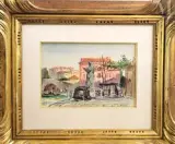 Venise, Fondamenta Labbia by Alexis Mossa, Aquarelle sur papier, sold Jan 2025
