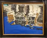 La casa scura by Enzo Melchiorre, 1991, Huile sur carton, sold Jan 2025