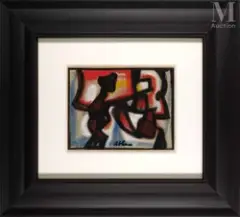 Sans titre by Jean-Michel Atlan, Pastel sur papier, sold Dec 2024