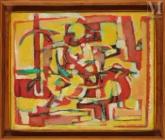 Sans titre by Marie Raymond, Huile sur toile, sold Dec 2024