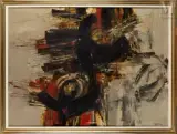 Fondo Grigio by Edo Murtić, 1963, Huile sur toile, sold Dec 2024