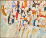 Sans titre by Jacques Germain, 1965, Huile sur toile, sold Dec 2024