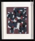 Composition by Raoul Ubac, 1960, Gouache sur papier, sold Dec 2024