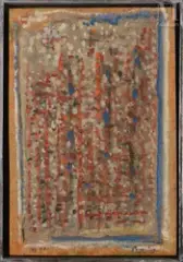Journal 4 mai by Roger Bissière, 1963, Huile et rehauts de crayon feutre sur panneau d'aggloméré, sold Dec 2024