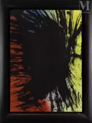 T1981-R4 by Hans Hartung, 1981, Acrylique sur toile, sold Dec 2024