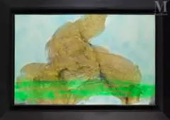 Scatologie en plaine by Jean Messagier, Crayon, encre et lavis d'encre sur papier, sold Dec 2024