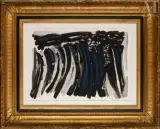 Sans titre by Olivier Debré, Encre et pastel sur papier, sold Dec 2024