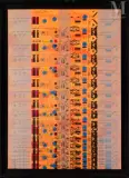 Défilé 7 by Constantin Xenakis, 1990, Acrylique, encre et peinture métallique sur toile, sold Dec 2024