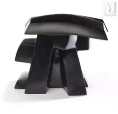 Petite Fontaine-Champignon by Parvine Curie, Bronze à patine noire, sculpture, sold Dec 2024