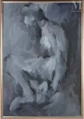Mo by Gérard Fromanger, 1965, Huile sur toile, sold Dec 2024