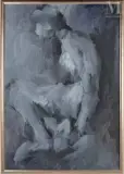 Mo by Gérard Fromanger, 1965, Huile sur toile, sold Dec 2024