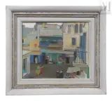 Scène de rue by Armand Assus, Huile sur panneau, sold Dec 2024