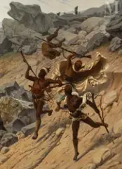 La déroute des Kabyles by Gustave Boulanger, Huile sur toile, sold Dec 2024