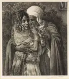 Abdel Ghourem et Nour el Aïn / esclave d'amour et lumière des yeux by Nasreddine Dinet, Lithographie en noir, sold Dec 2024
