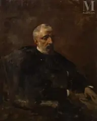 Portrait d'Armand du Mesnil by Eugène Fromentin, Huile sur toile, sold Dec 2024