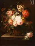 Bouquet de fleurs by Narcisse-Virgilio Diaz de la Pena, Huile sur toile, sold Dec 2024