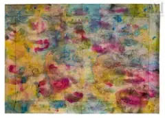 Sans Titre (Île de l’Ascension) by Jean-Baptiste Bernadet, 2024, Aquarelle sur carte marine, Ile de l'Ascension, SHOM, sold Dec 2024