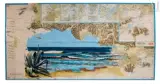 Rivage by Jérémy Liron, 2024, Acrylique et gouache sur carte marine, Marseille - Toulon, Editions Grafocarte, sold Dec 2024