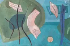 Composition, circa 1978 by Henri Goetz, Huile sur toile, portant une, sold Nov 2024