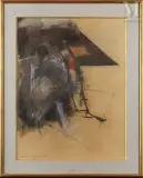 Composition by Albert Bitran, 1992, Pastel sur papier, sold Nov 2024