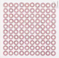 Composition by Antonio Asis, 1961, Gouache sur papier, sold Nov 2024
