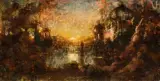 Paysage onirique by Pinkney Marciuis Simon, Huile sur toile, sold Sep 2024
